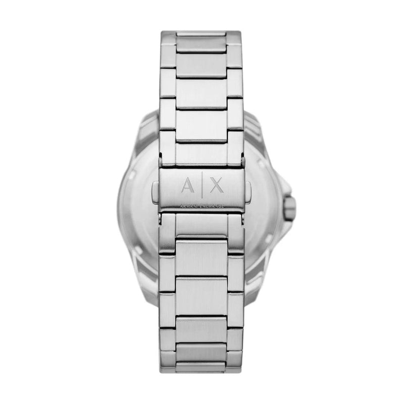 Armani Exchange AX1950 analog herrklocka med blå urtavla och armband i rostfritt stål