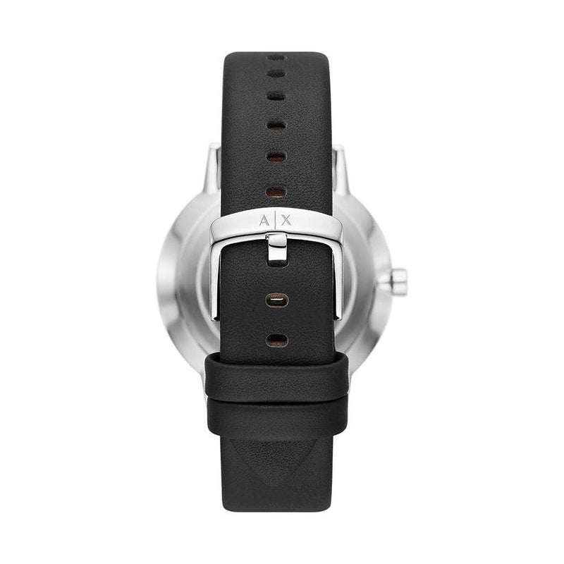 Armani Exchange AX2745 analog herrklocka med svart urtavla och armband i läder