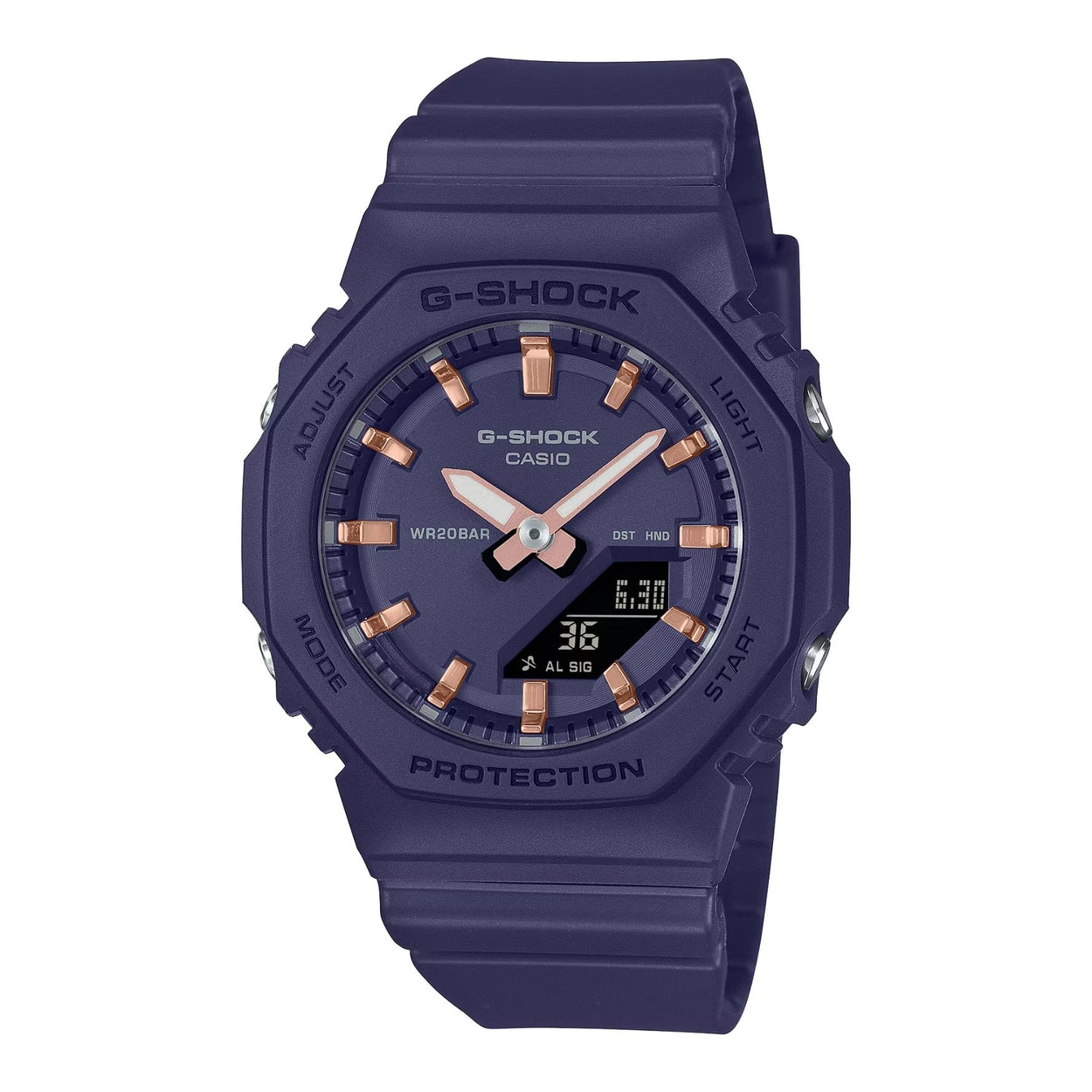 Casio G-Shock GMA-P2100M-2AER analog unisexklocka med blå urtavla och armband i resin