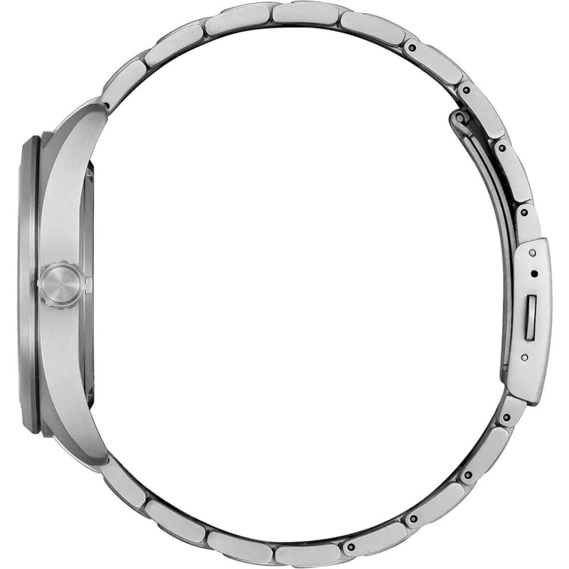 Citizen Eco-Drive Super Titanium BM8560-88L analog herrklocka med blå urtavla och armband i titan
