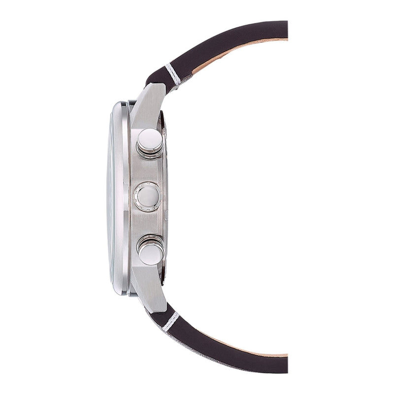 Citizen Eco-Drive CA4420-13L analog herrklocka med blå urtavla och armband i läder