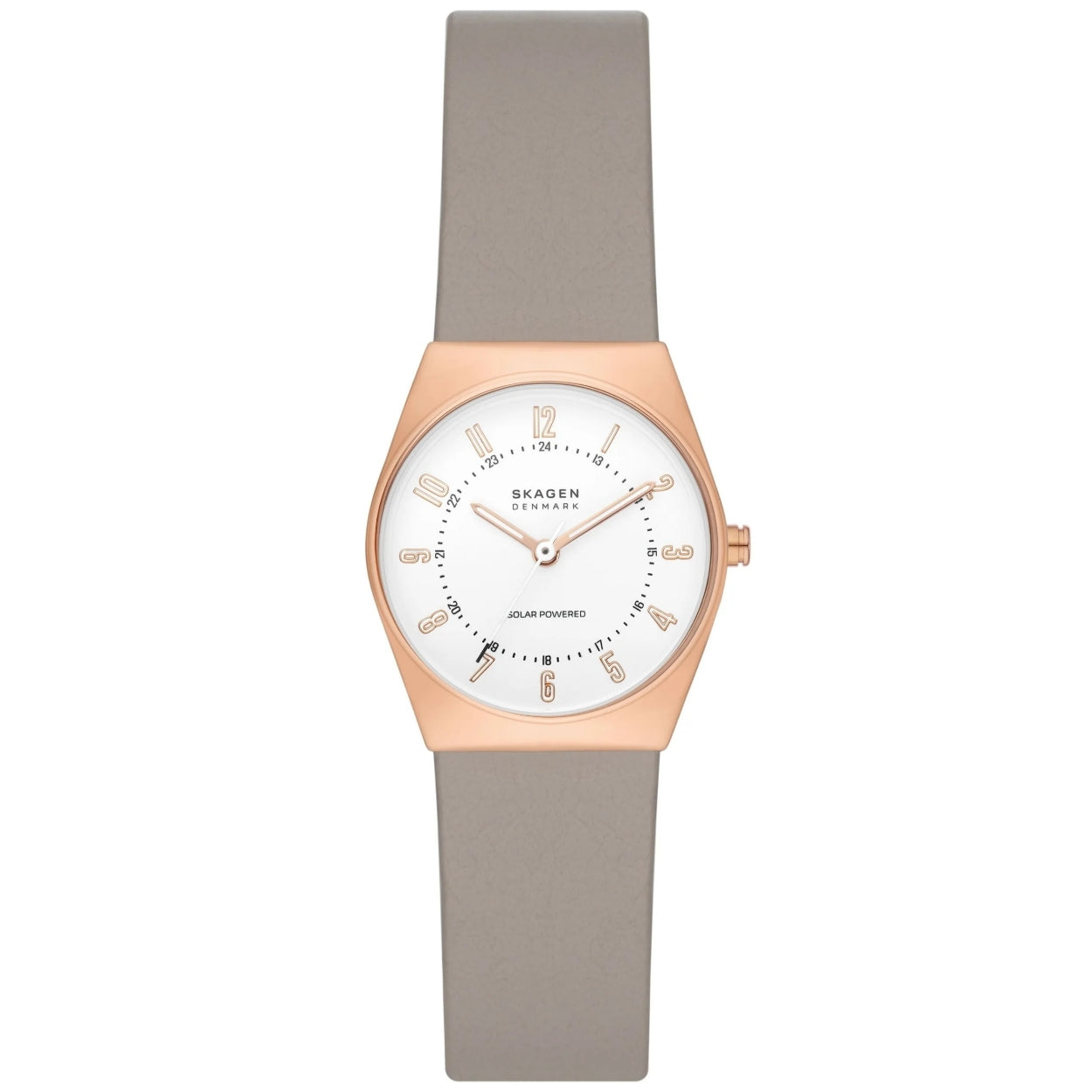 Skagen Grenen Lille SKW3079 analog damklocka med vit urtavla och armband i läder