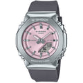 Casio G-Shock GM-S2110-4AER ana-digi damklocka med rosa urtavla och armband i resin
