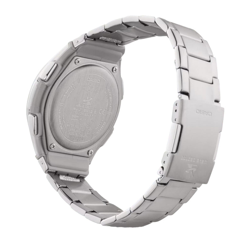 Casio Wave Ceptor WVA-M650TD-1AER digital herrklocka med grå urtavla och armband i titan