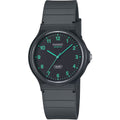 Casio Timeless MQ-24B-8BEF analog unisexklocka med svart urtavla och armband i resin