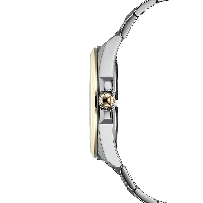 Citizen Eco-Drive BM7109-89E analog herrklocka med svart urtavla och armband i rostfritt stål