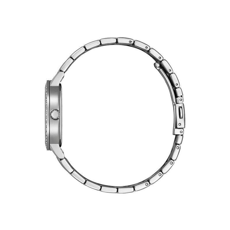 Citizen Dress EL3100-55X analog damklocka med grön urtavla och armband i rostfritt stål