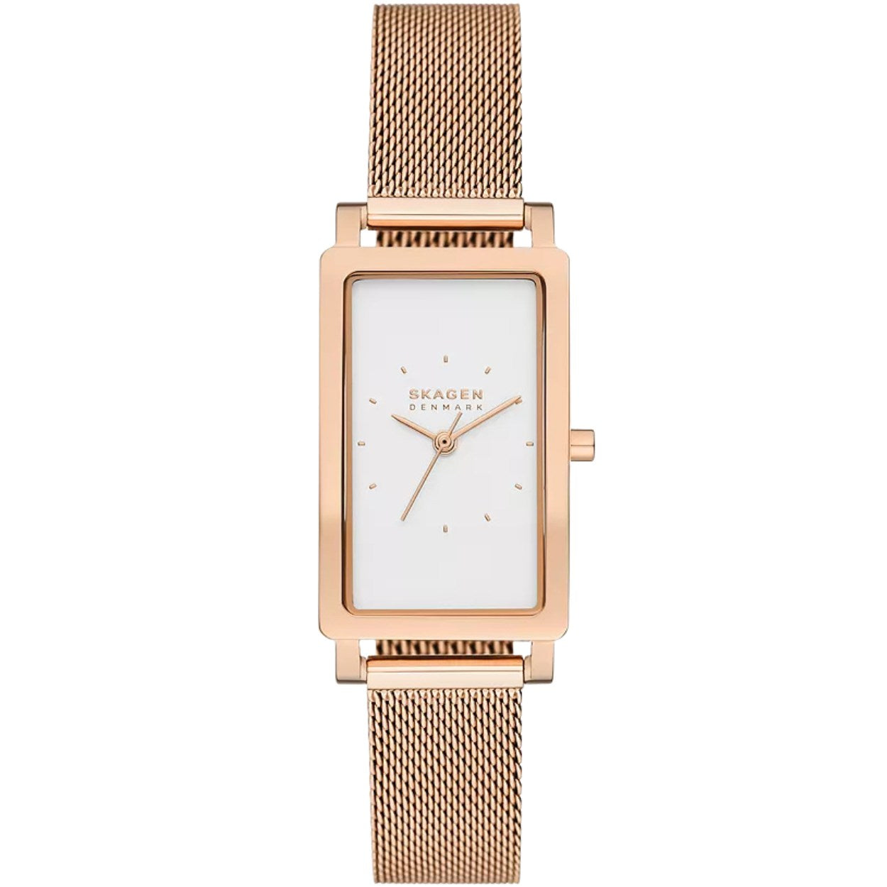 Skagen Hagen Lille SKW3095 analog damklocka med vit urtavla och armband i rostfritt stål