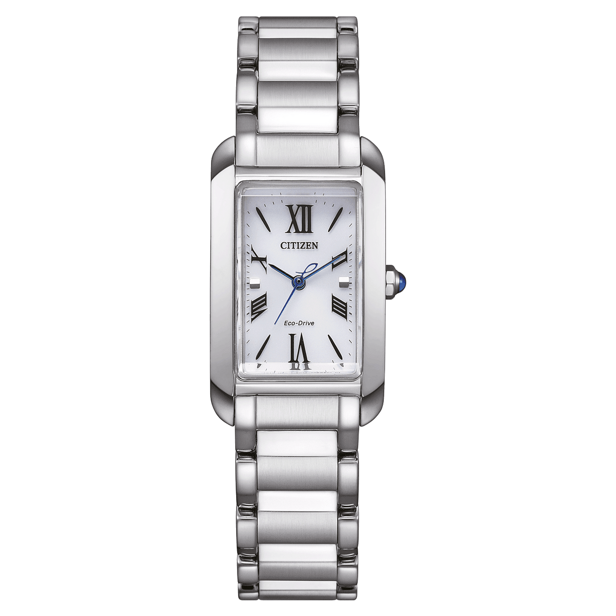 Citizen L Eco-Drive EW5620-55A analog damklocka med silver urtavla och armband i rostfritt stål