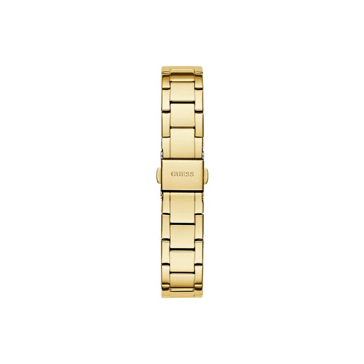 Guess Dress Charlotte GW0767L2 analog damklocka med vit urtavla och armband i rostfritt stål