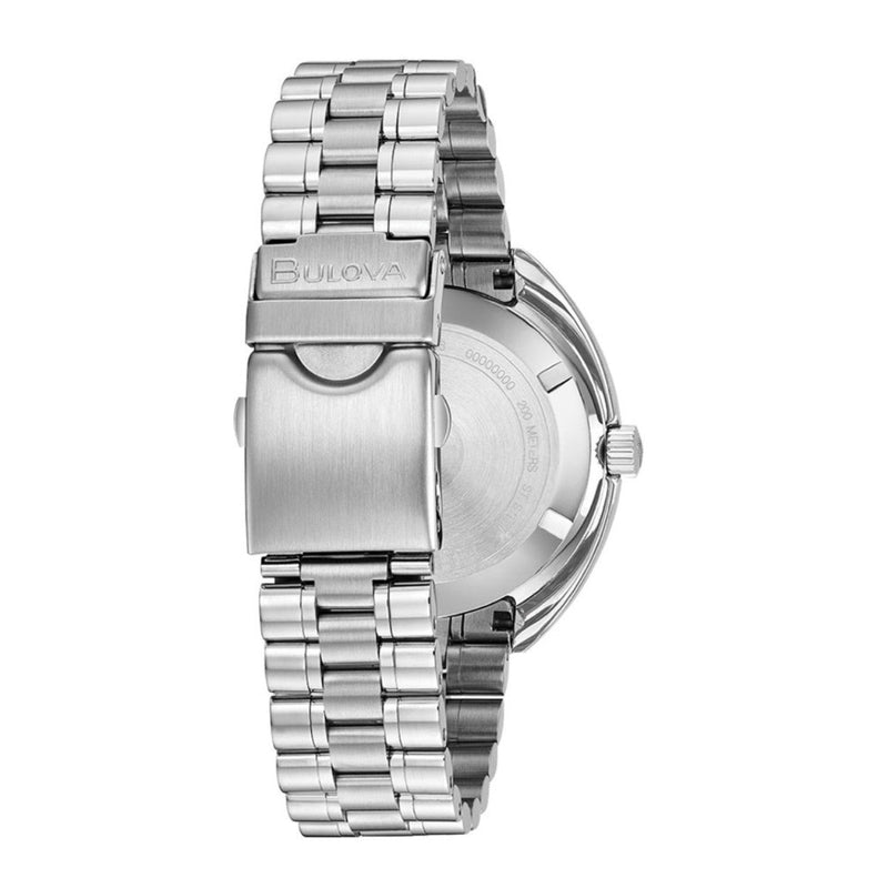 Bulova Oceanographer 96B322 analog herrklocka med grön urtavla och armband i rostfritt stål