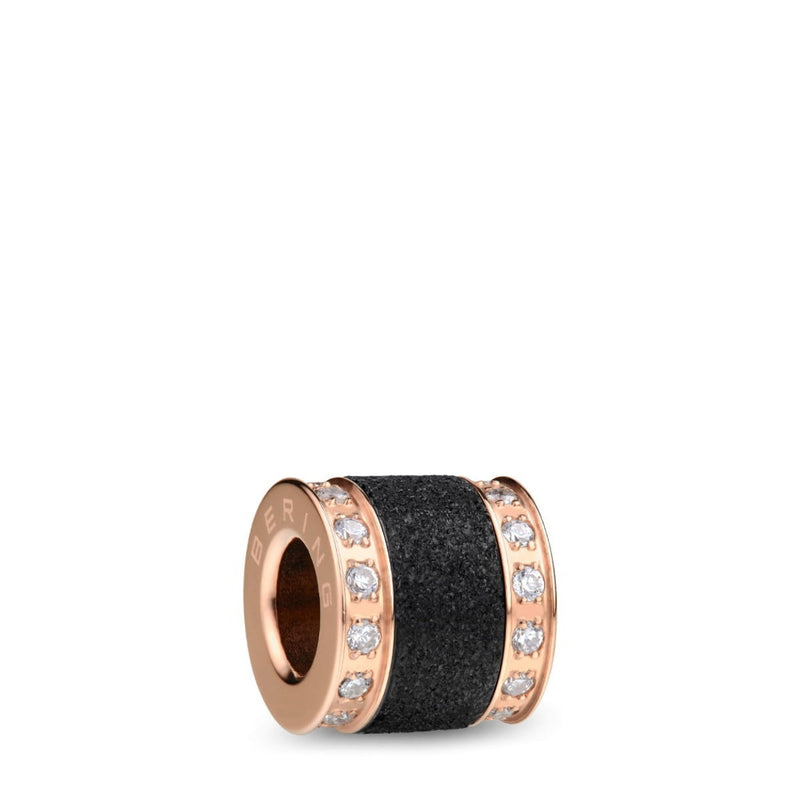 Bering Xmas Set Black analog damklocka med svart urtavla och armband i rostfritt stål