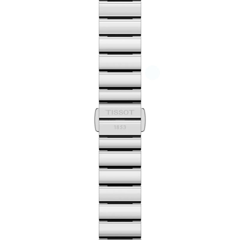 Tissot SRV 30 T160.110.11.043.00 analog damklocka med blå urtavla och armband i rostfritt stål