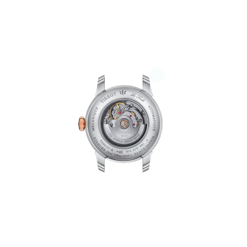 Tissot Le Locle T006.207.22.036.00 analog damklocka med silver urtavla och armband i rostfritt stål