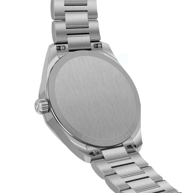 Tissot PRC 100 Solar T151.422.11.031.00 analog herrklocka med silver urtavla och armband i rostfritt stål