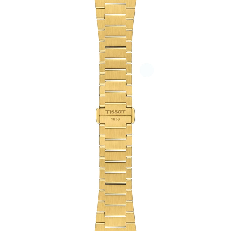 Tissot PRX T137.207.33.021.00 analog damklocka med guld urtavla och armband i rostfritt stål