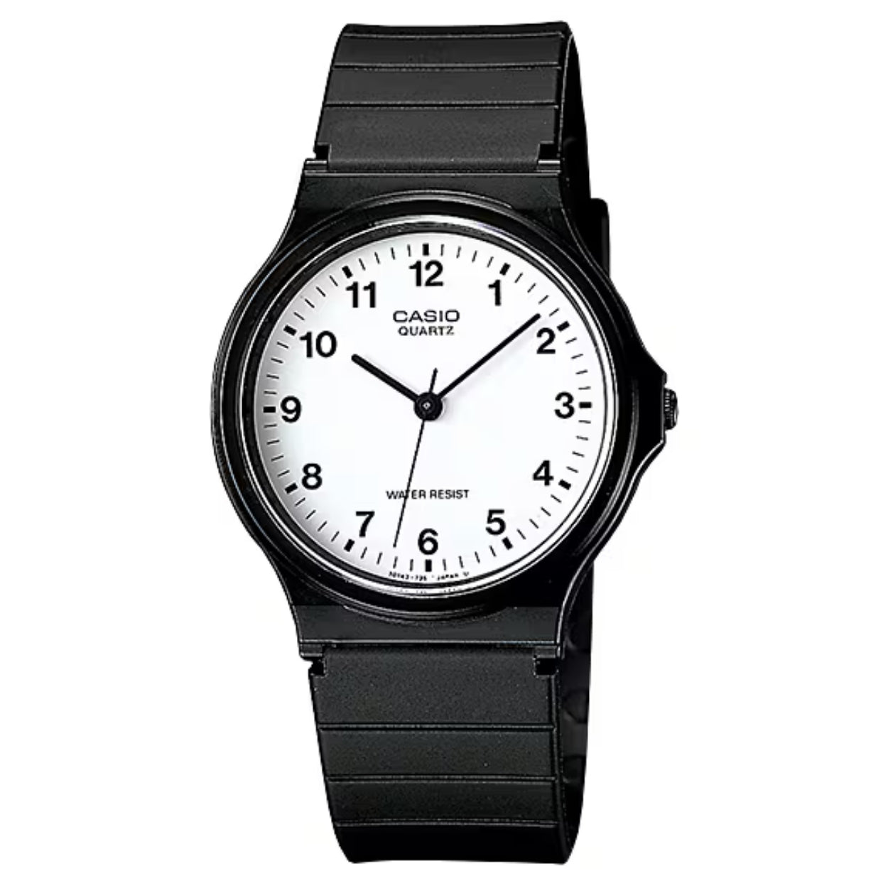 Casio Classic MQ-24-7BLLEG analog unisexklocka med vit urtavla och armband i resin