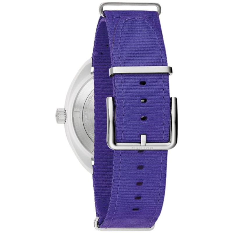 Bulova Snorkel 98B447 analog herrklocka med turkos urtavla och armband i nylon