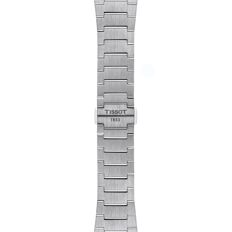 Tissot PRX T137.410.11.031.00 analog herrklocka med silver urtavla och armband i rostfritt stål