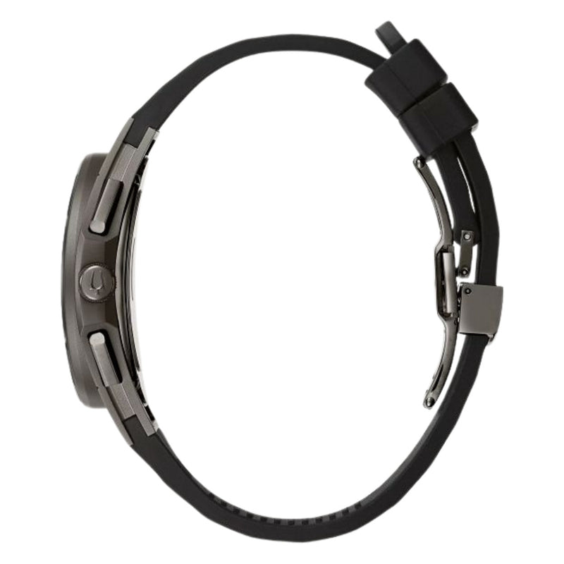 Bulova CURV 98A162 analog herrklocka med svart urtavla och armband i gummi