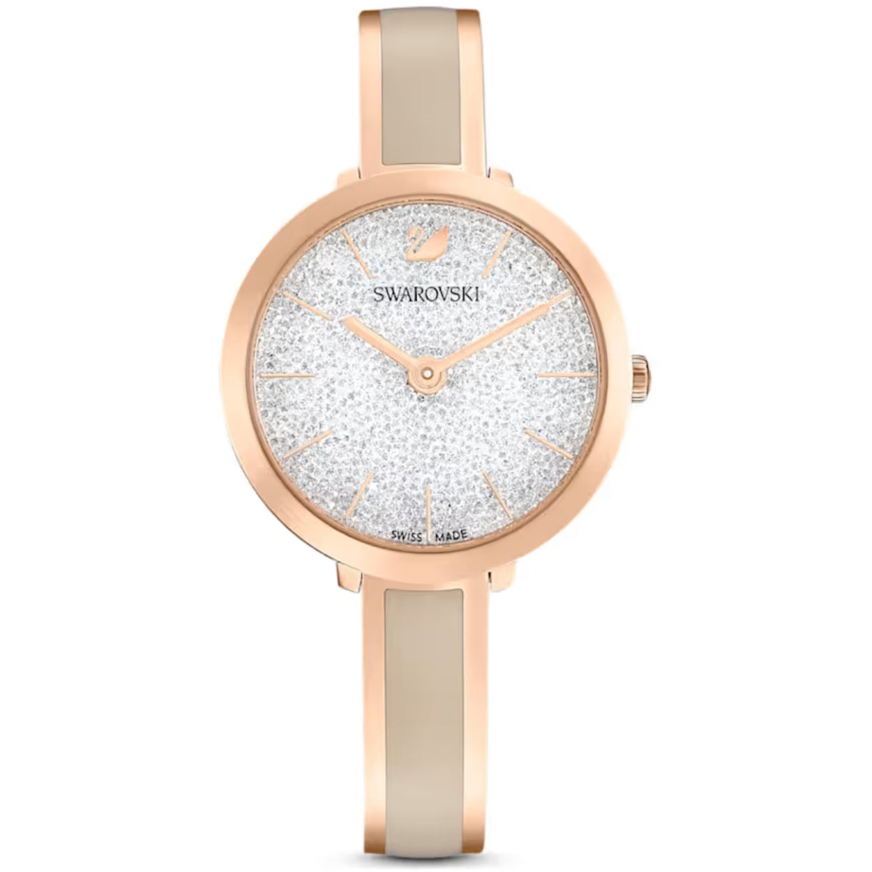 Swarovski Crystalline delight 5642218 analog damklocka med roséguld urtavla och armband i rostfritt stål