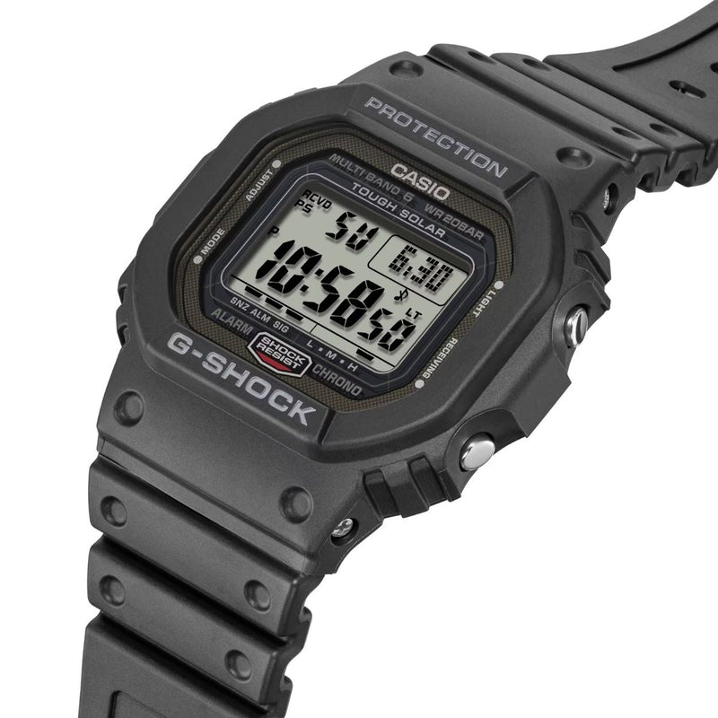 Casio G-Shock GW-5000U-1ER digital herrklocka med svart urtavla och armband i resin