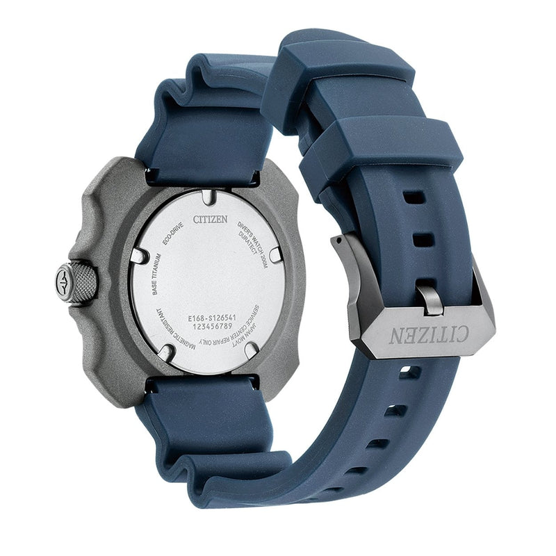 Citizen Promaster BN0227-09L analog herrklocka med blå urtavla och armband i gummi