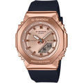Casio G-Shock GM-S2110PG-1A4ER ana-digi damklocka med roséguld urtavla och armband i resin