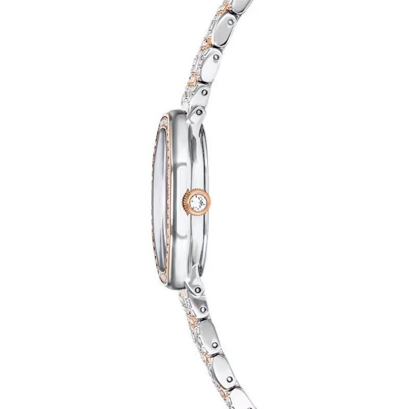 Swarovski Dextera octagon 5715521 analog damklocka med vit urtavla och armband i rostfritt stål