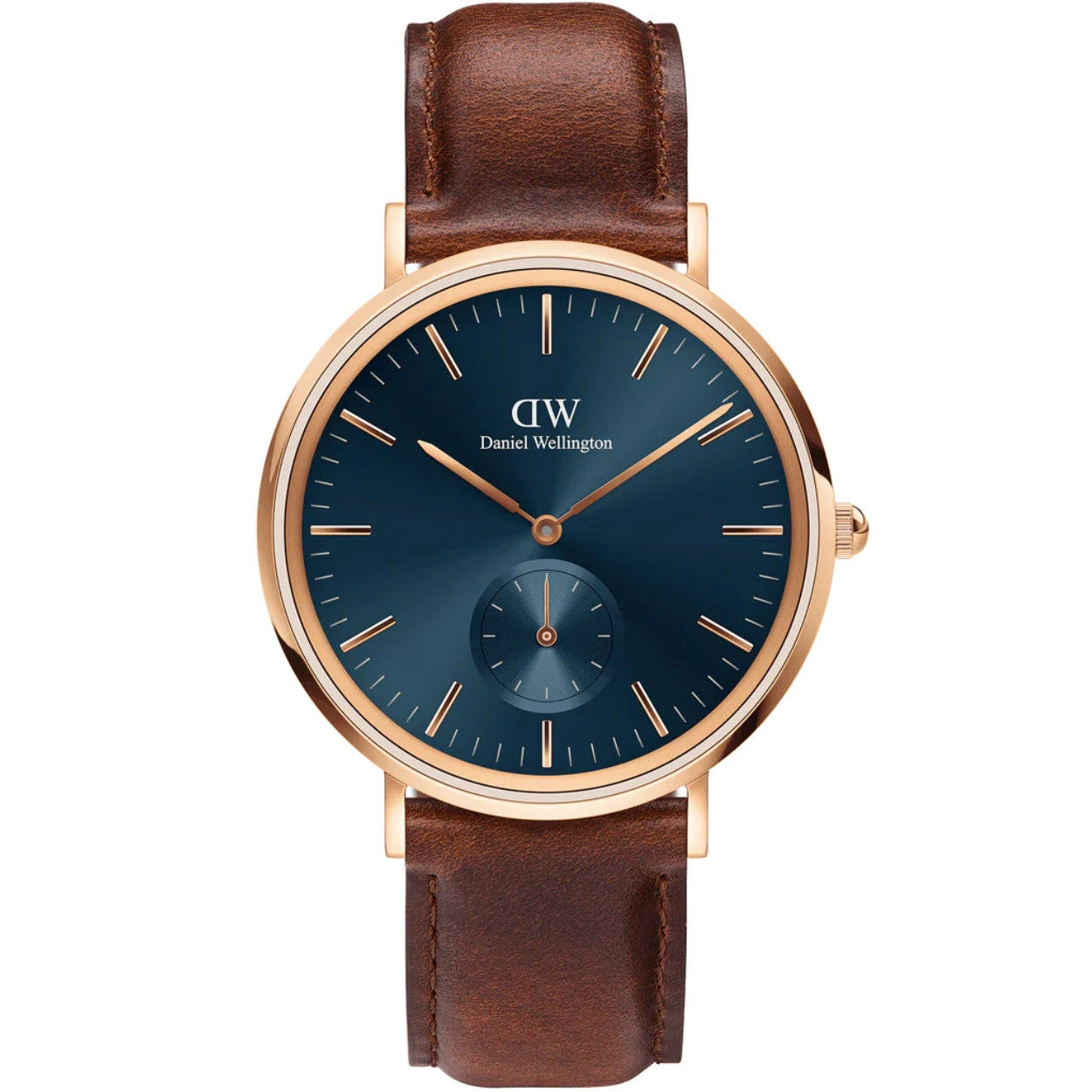 Daniel Wellington Classic Multi-Eye St Mawes DW00100708 analog herrklocka med blå urtavla och armband i läder