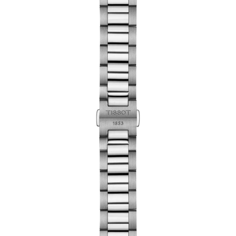 Tissot PR 100 T150.410.11.041.00 analog herrklocka med blå urtavla och armband i rostfritt stål