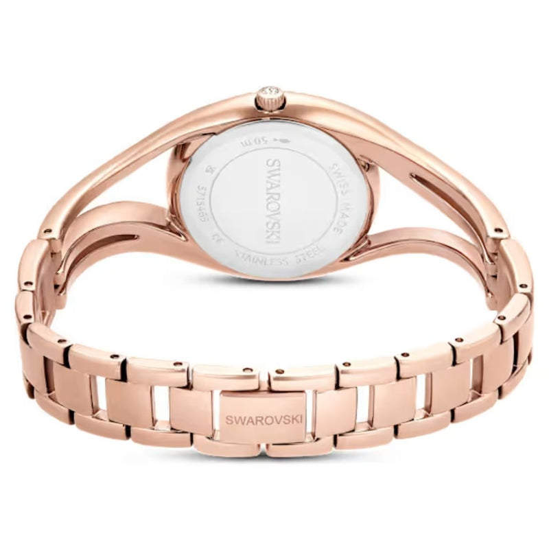 Swarovski Hyperbola 5715465 analog damklocka med vit urtavla och armband i metall