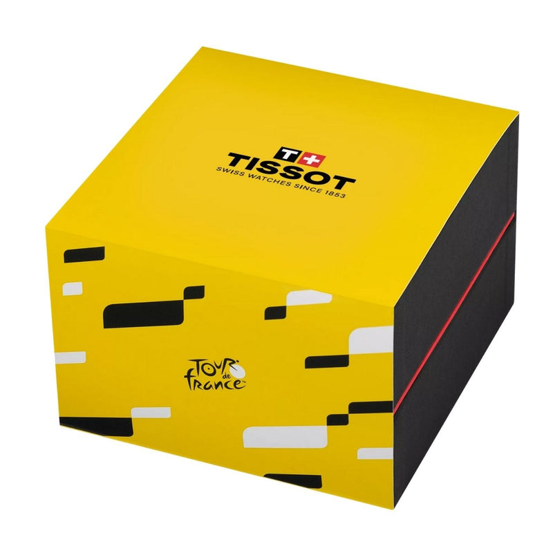 Tissot PR 100 Tour de France T150.417.11.051.00 analog herrklocka med svart urtavla och armband i rostfritt stål