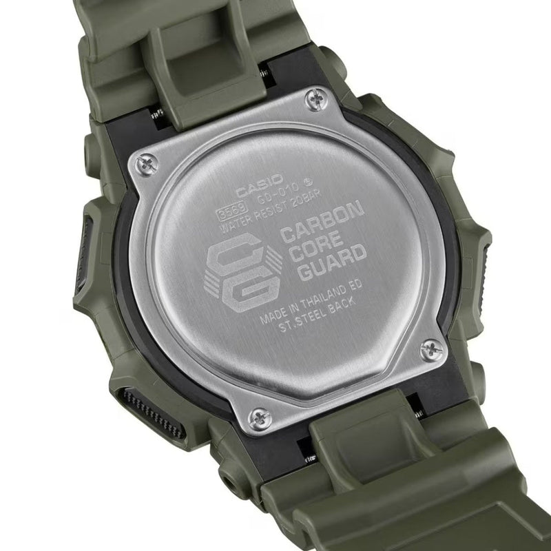 Casio G-Shock GD-010-3ER digital herrklocka med svart urtavla och armband i resin