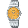 Casio Timeless MTP-B145D-9AVEF analog herrklocka med gul urtavla och armband i rostfritt stål