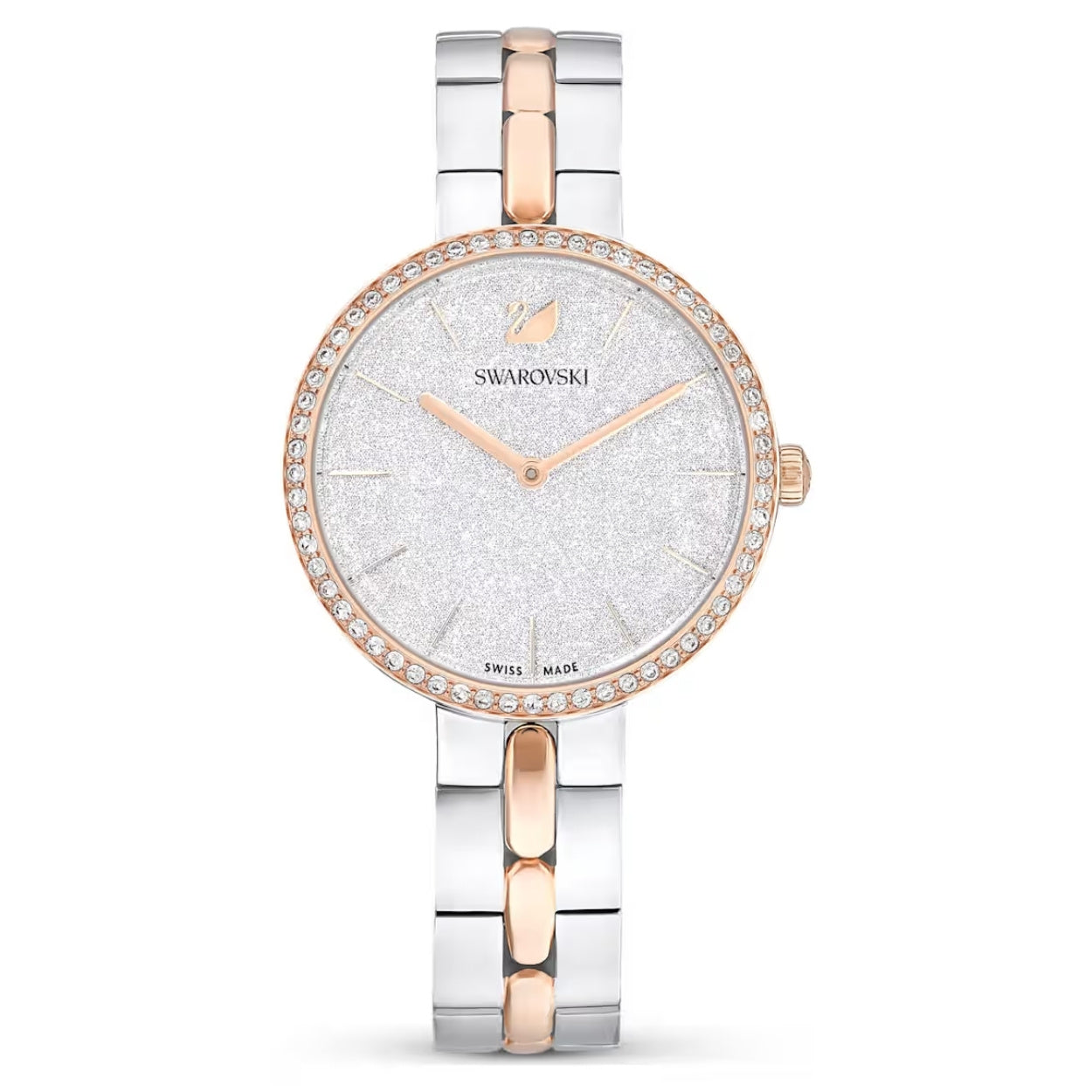 Swarovski Cosmopolitan 5644081 analog damklocka med silver urtavla och armband i rostfritt stål