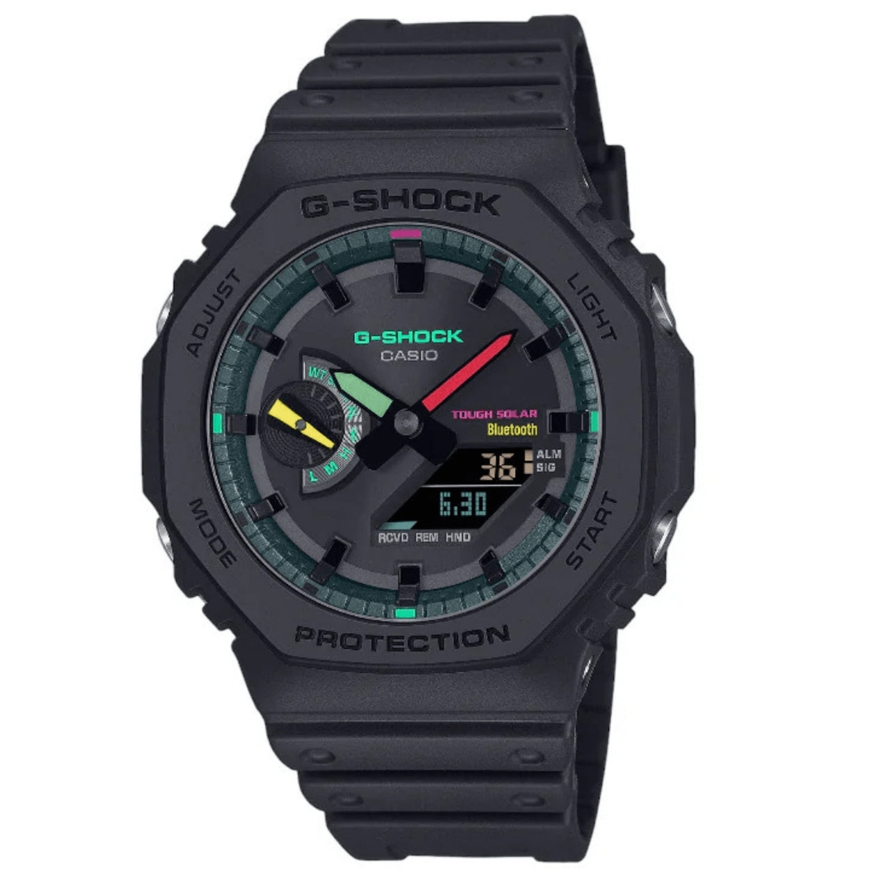 Casio G-Shock GA-B2100MF-1AER ana-digi unisexklocka med svart urtavla och armband i resin