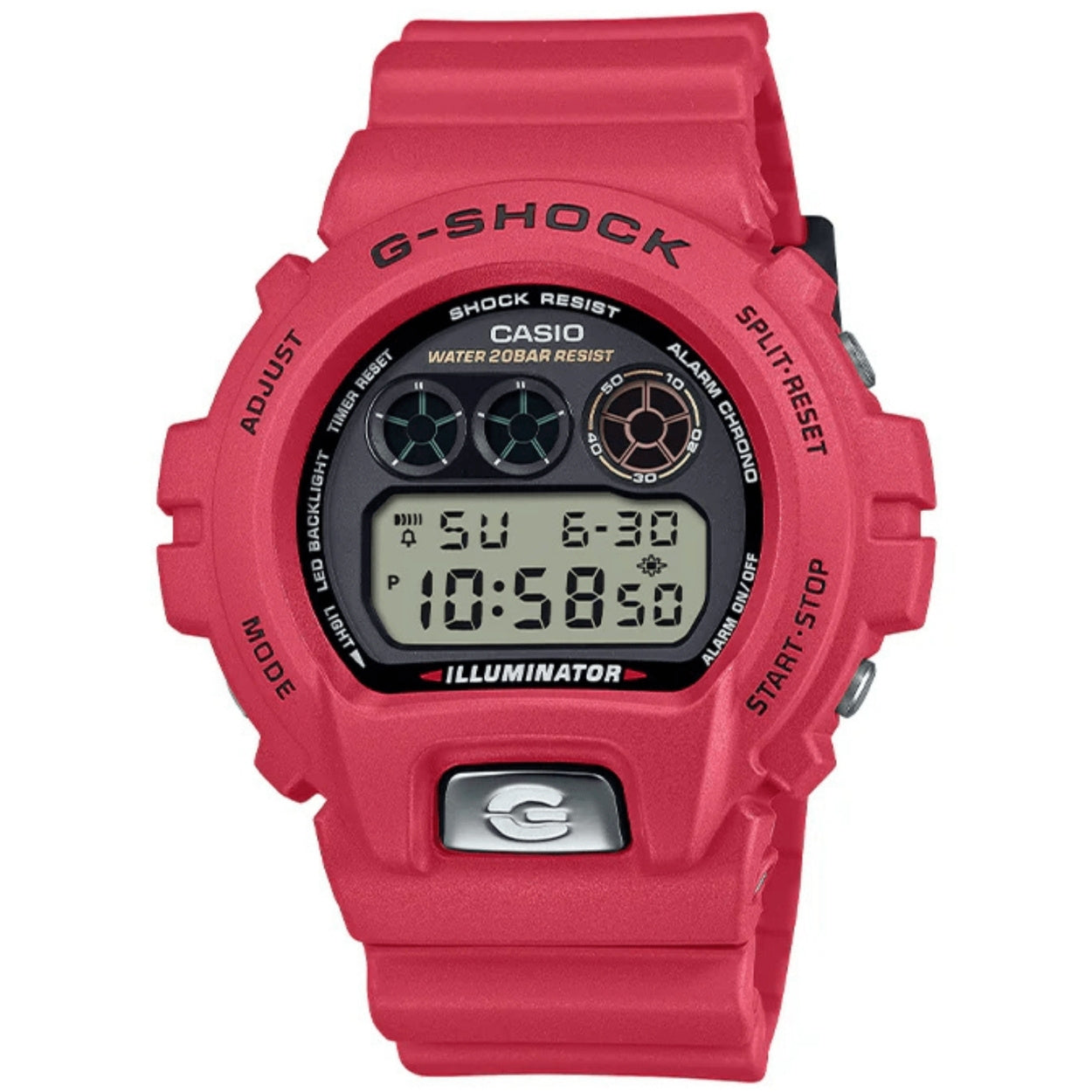 Casio G-Shock 30th Anniversary DW-6900TR-4ER digital unisexklocka med svart urtavla och armband i resin