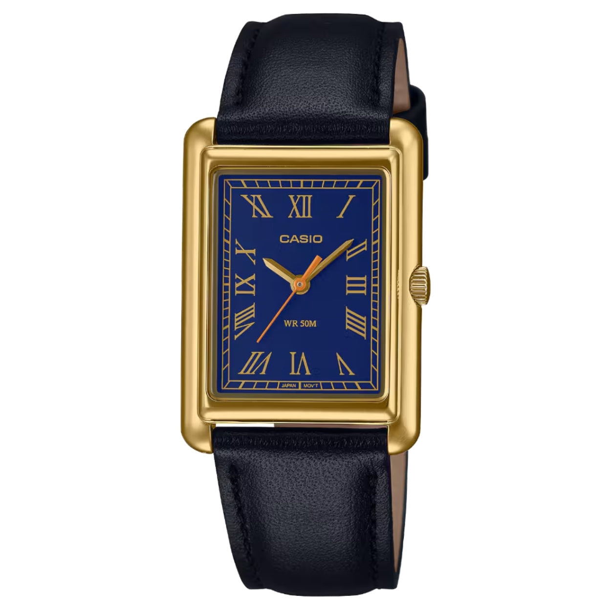 Casio Timeless Collection LTP-B165GL-2BVEF analog damklocka med blå urtavla och armband i läder