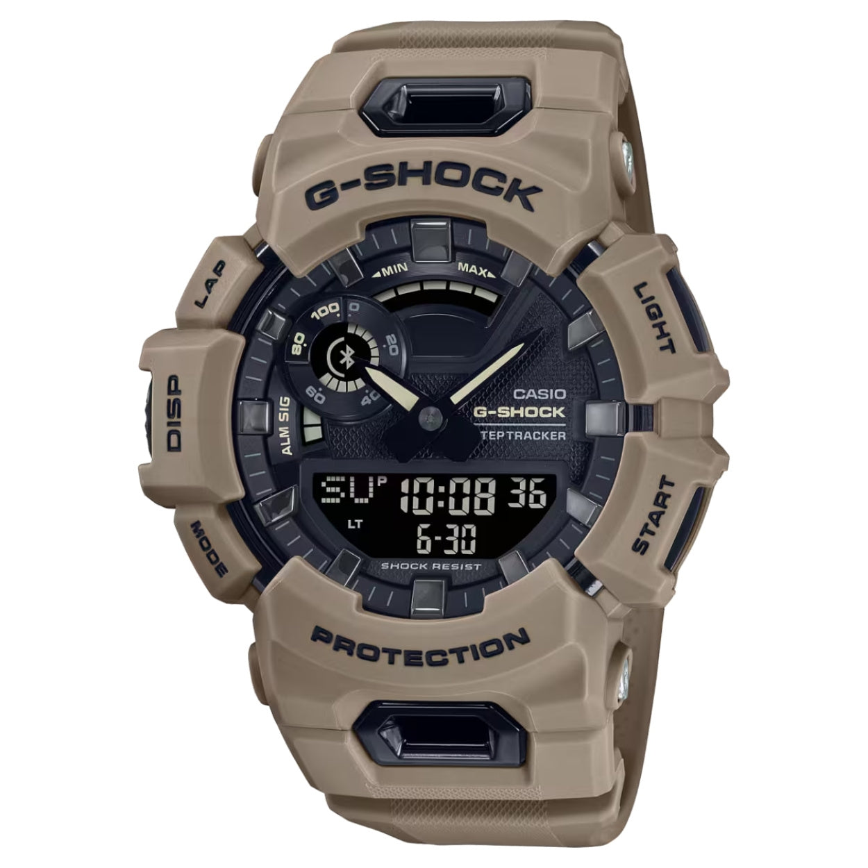 Casio G-shock GBA-900UU-5AER analog herrklocka med svart urtavla och armband i resin