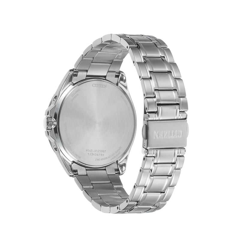 Citizen Radio Controlled Ø43mm CB0250-84E analog herrklocka med svart urtavla och armband i rostfritt stål