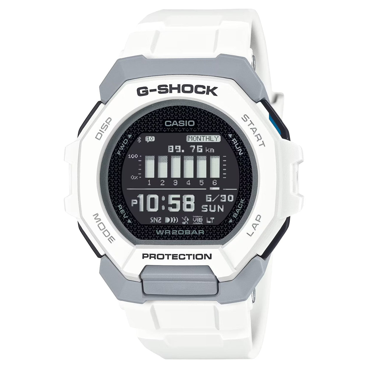 Casio G-Shock GBD-300-7ER digital herrklocka med svart urtavla och armband i resin
