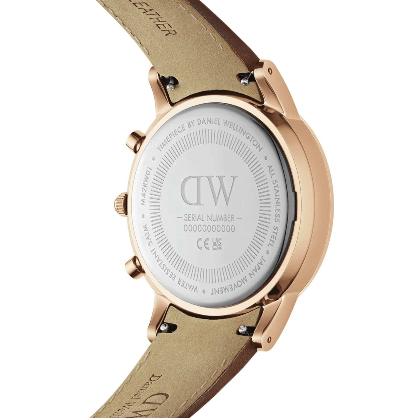 Daniel Wellington Iconic Chronograph St Mawes Amber RG från Daniel Wellington – Märkesklocka hos Kronura