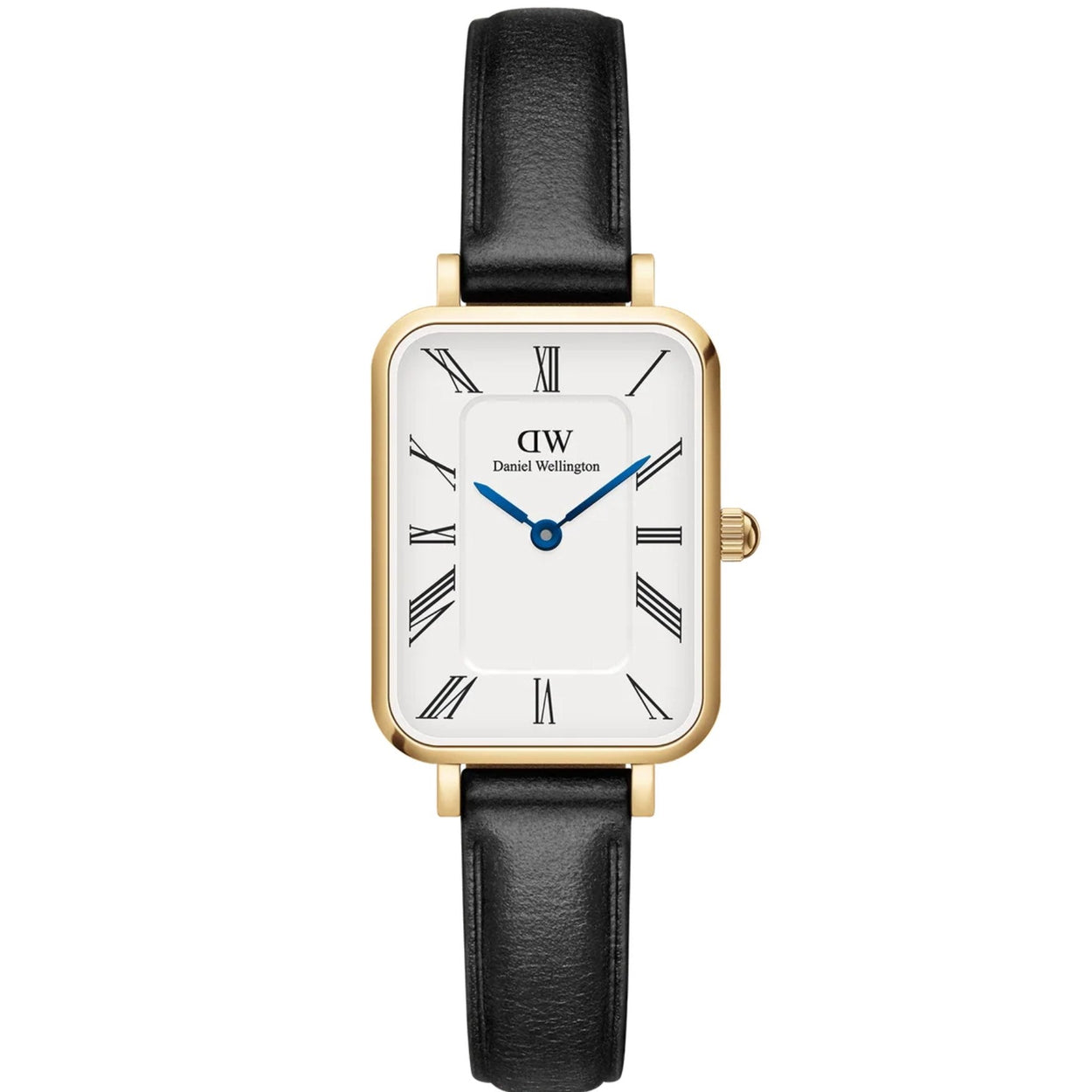 Daniel Wellington Quadro Roman Numerals Sheffield DW00100692 analog damklocka med vit urtavla och armband i läder