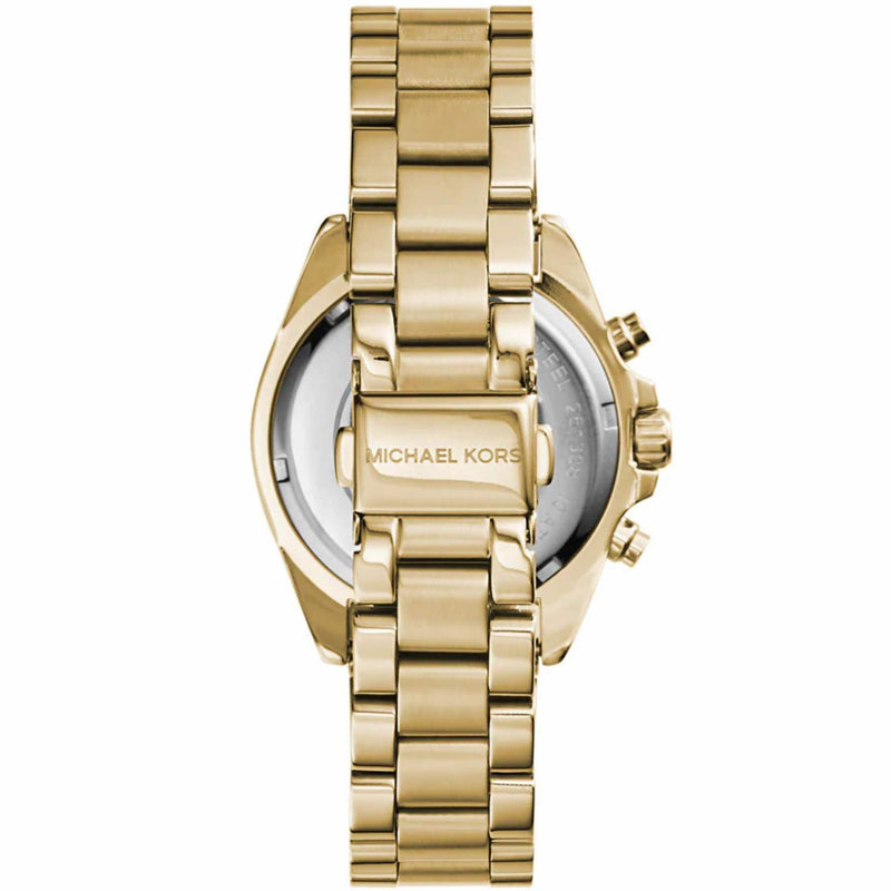 Michael Kors Bradshaw MK5798 analog damklocka med guld urtavla och armband i rostfritt stål