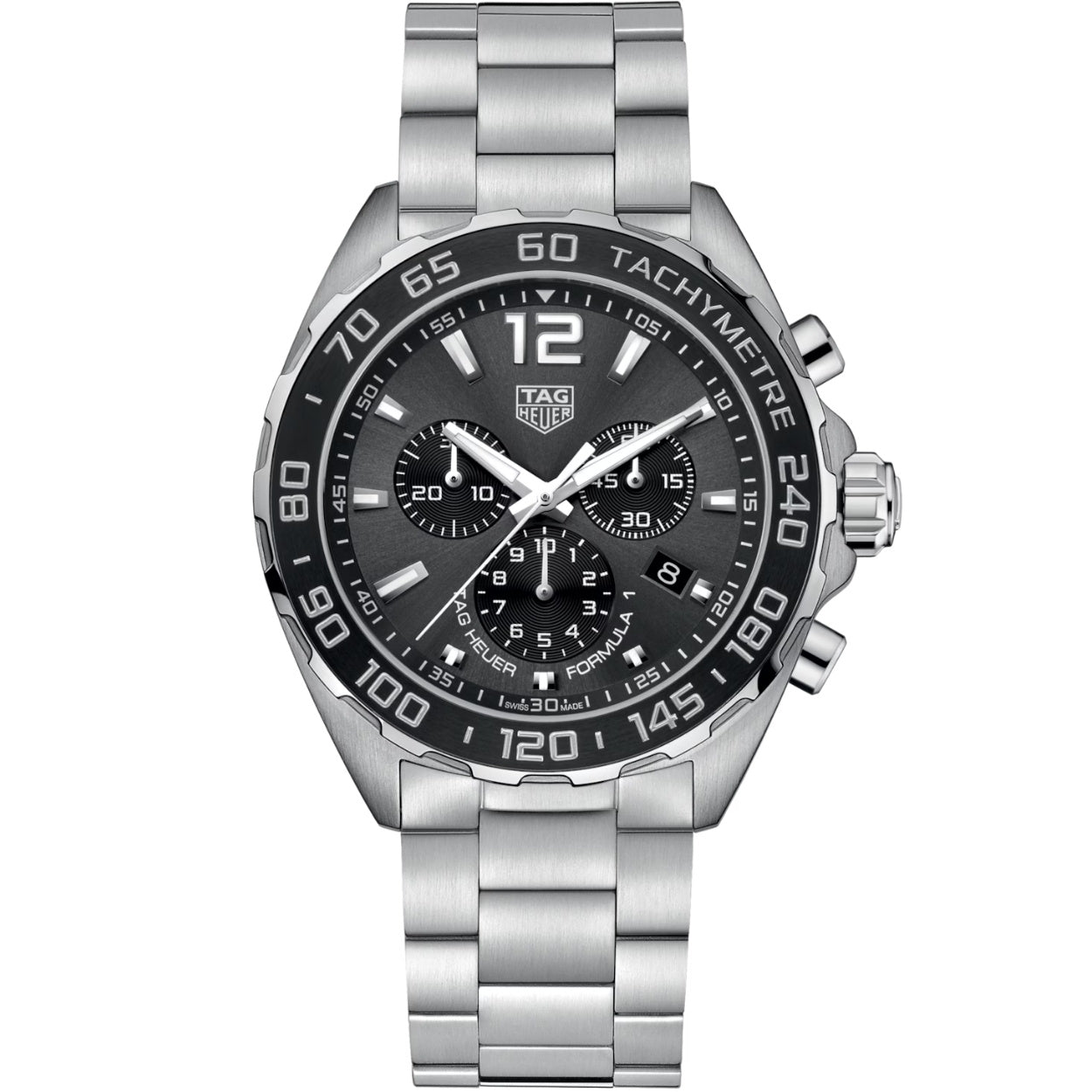 TAG Heuer Formula 1 Chronograph CAZ1011.BA0842 analog herrklocka med svart urtavla och armband i rostfritt stål