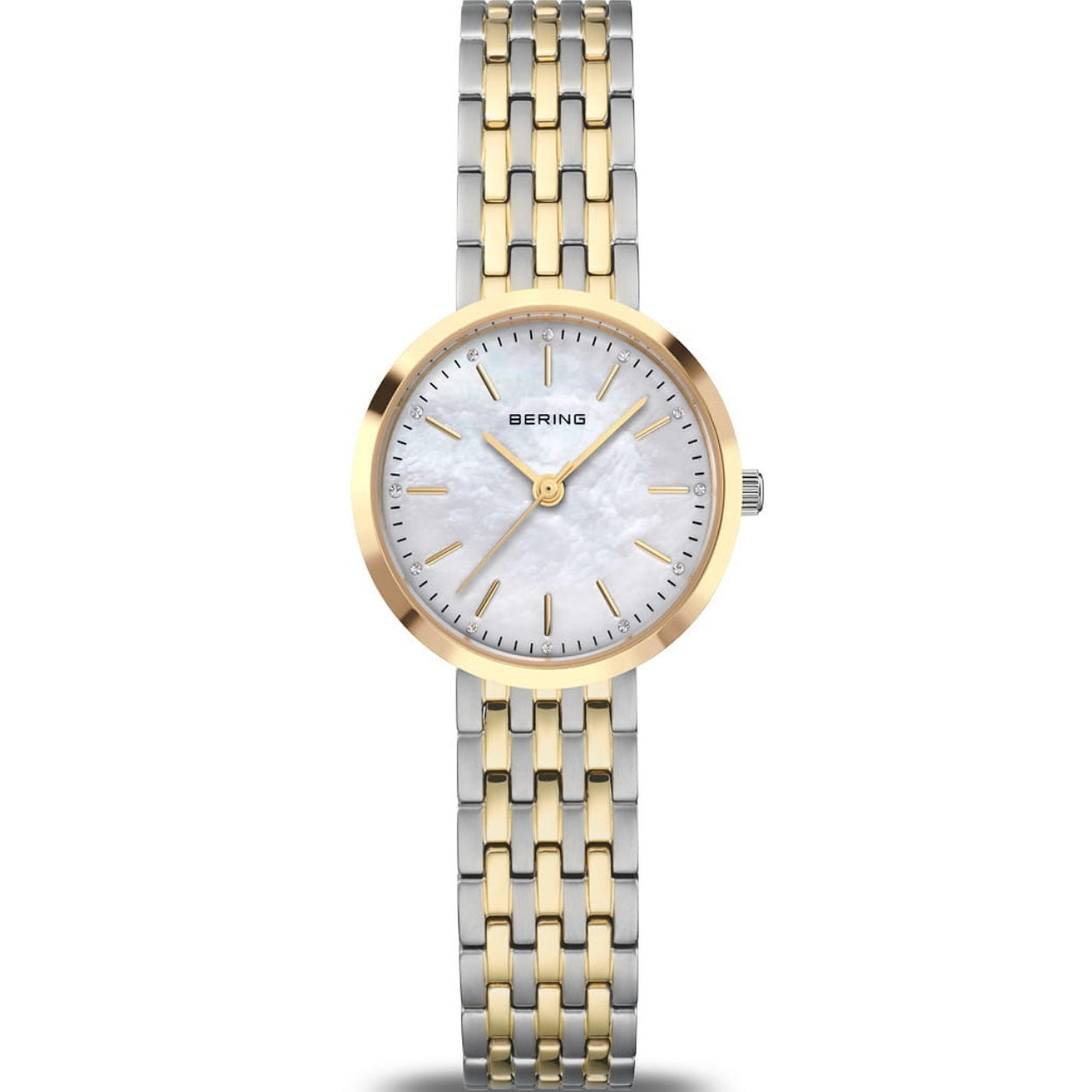 Bering Classic 19126-710 analog damklocka med flerfärgad urtavla och armband i rostfritt stål