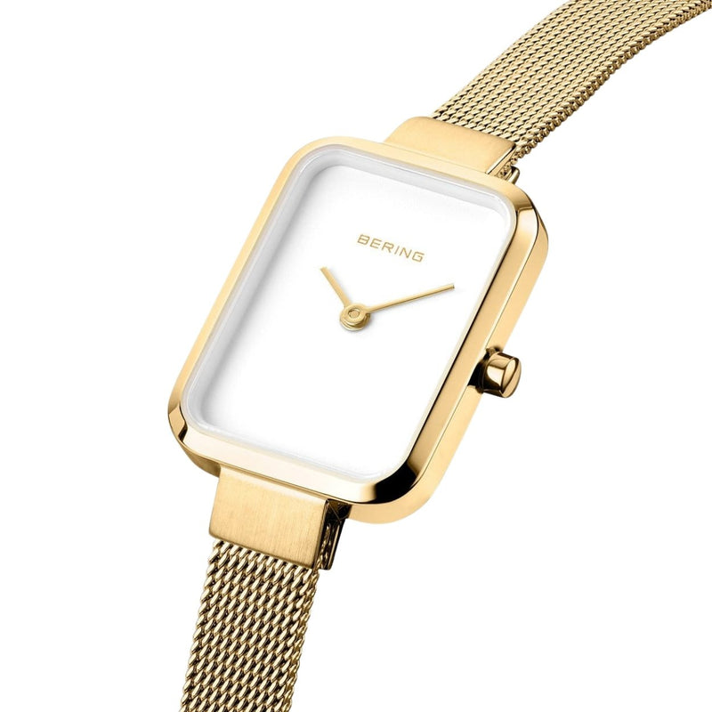 Bering Classic 14520-334 analog damklocka med vit urtavla och armband i rostfritt stål