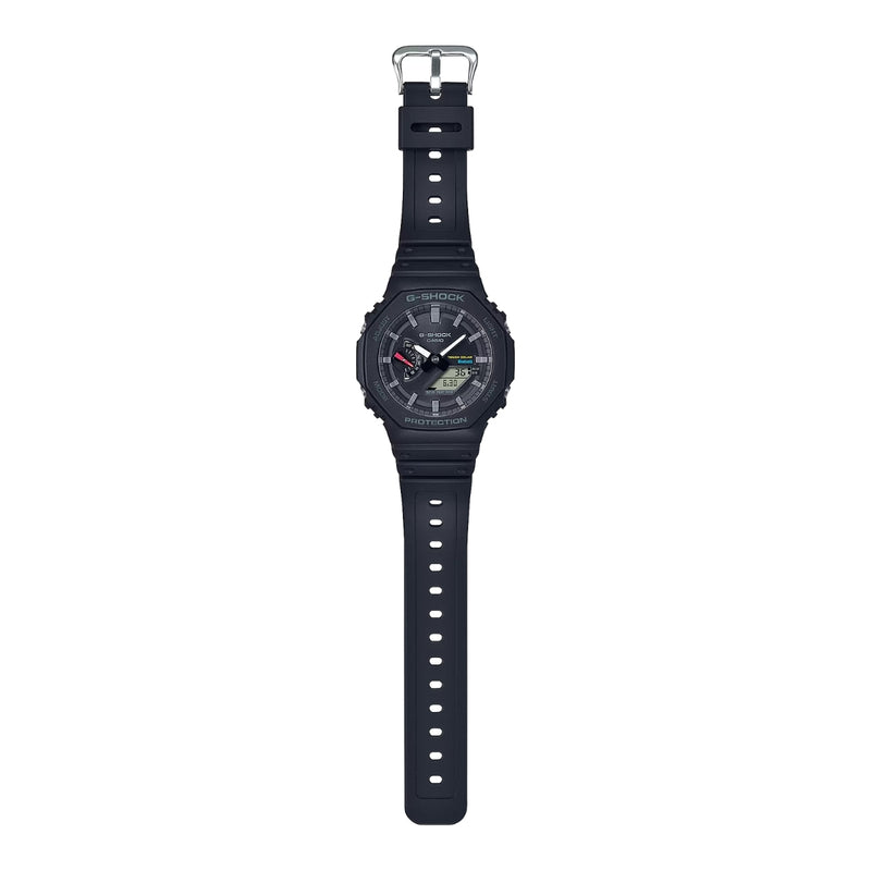 Casio G-Shock GA-B2100-1AER ana-digi herrklocka med svart urtavla och armband i resin