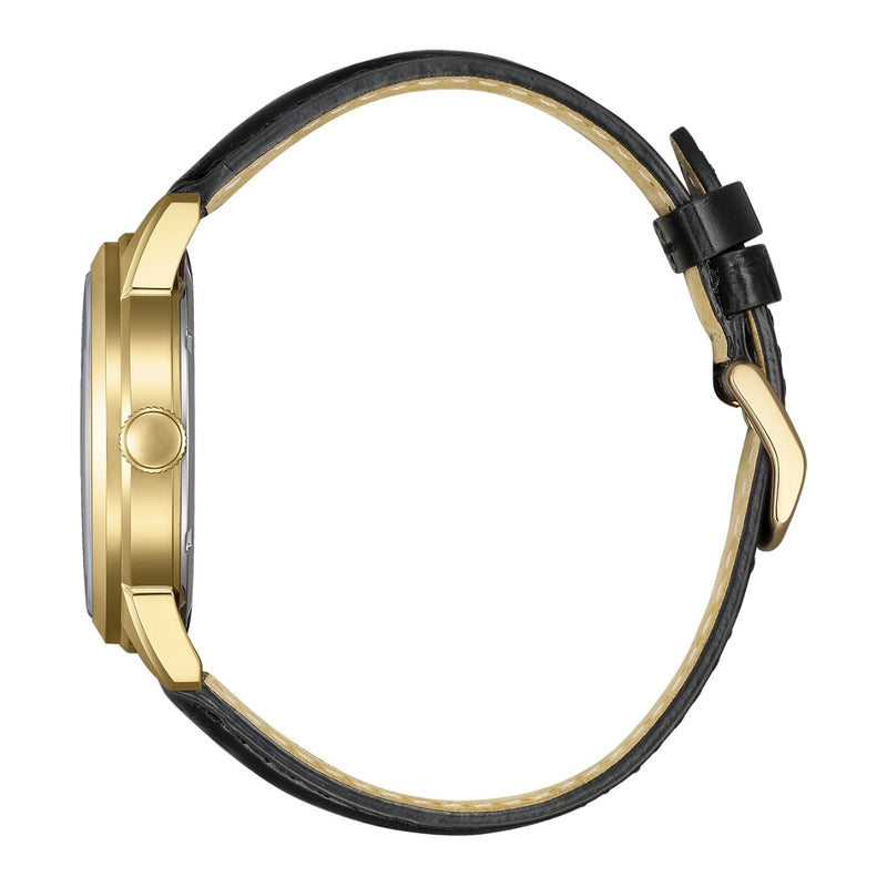 Citizen Classic AW0153-04AC analog herrklocka med vit urtavla och armband i läder